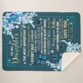 Geschenke| Brief an meine Tochter aus dem Vater Sherpadecke (Vorderseite (Horizontal))