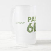 Geschenke der Golfspieler-60. Mattglas Bierglas (Vorderseite Links)