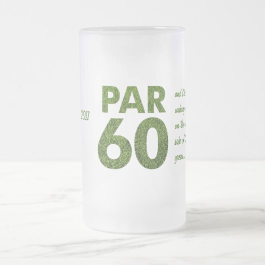 Geschenke der Golfspieler-60. Mattglas Bierglas (Mittel)