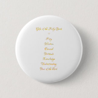 Geschenke Der Heilige Geist in 3D Look Goldene Sch Button