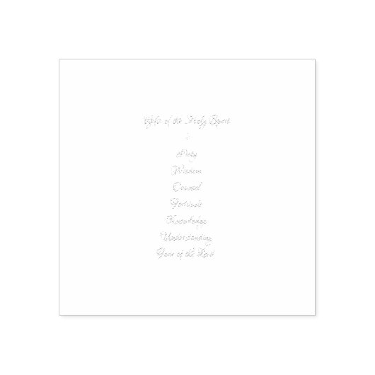 Geschenke Der Heilige Geist in 3D Look Goldene Sch Gummistempel (Prägung)