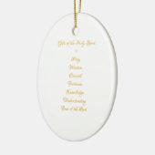 Geschenke Der Heilige Geist in 3D Look Goldene Sch Keramik Ornament (Links)