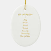Geschenke Der Heilige Geist in 3D Look Goldene Sch Keramik Ornament (Vorne)