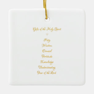 Geschenke Der Heilige Geist in 3D Look Goldene Sch Keramikornament