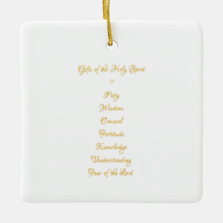 Geschenke Der Heilige Geist in 3D Look Goldene Sch Keramikornament