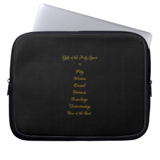 Geschenke Der Heilige Geist in 3D Look Goldene Sch Laptopschutzhülle