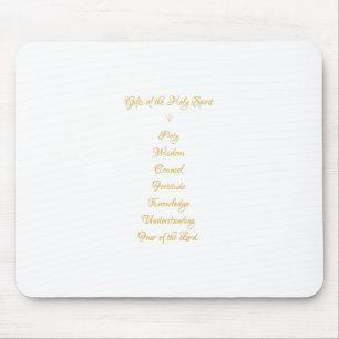 Geschenke Der Heilige Geist in 3D Look Goldene Sch Mousepad