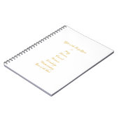 Geschenke Der Heilige Geist in 3D Look Goldene Sch Notizblock (Linke Seite)