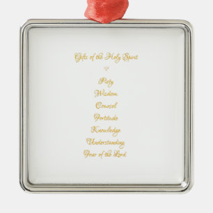 Geschenke Der Heilige Geist in 3D Look Goldene Sch Ornament Aus Metall
