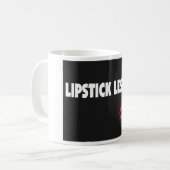 Geschenke der Lippenstift-Lesben-(homosexuelle Kaffeetasse (Vorderseite Links)