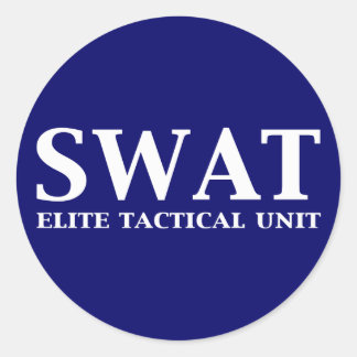 Geschenke der SWAT Elite-taktischen Einheit Runder Aufkleber