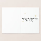 Geschenke der Weihnachtsfolie Folienkarte (Innenseite)