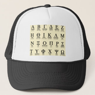 Geschenke des griechischen Alphabetes Truckerkappe