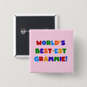 Geschenke des Gut-est Grammie der helle Farbwelt Button (Vorne & Hinten)