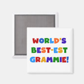 Geschenke des Gut-est Grammie der helle Farbwelt Magnet (Vorderseite/Rückseite)
