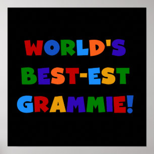 Geschenke des Gut-est Grammie der helle Farbwelt Poster