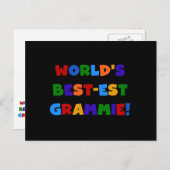 Geschenke des Gut-est Grammie der helle Farbwelt Postkarte (Vorne/Hinten)