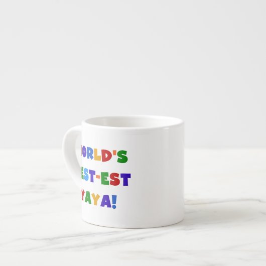 Geschenke des Gut-est Yaya der helle Farbwelt Espressotasse (Vorderseite Links)