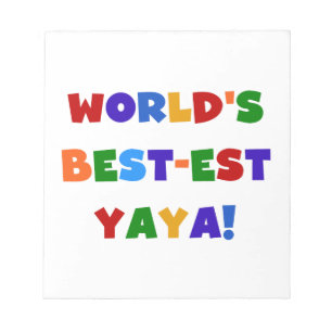 Geschenke des Gut-est Yaya der helle Farbwelt Notizblock