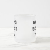 Geschenke des Gut-est Yaya der schwarze Text-Welt Mattglastasse (Mittel)