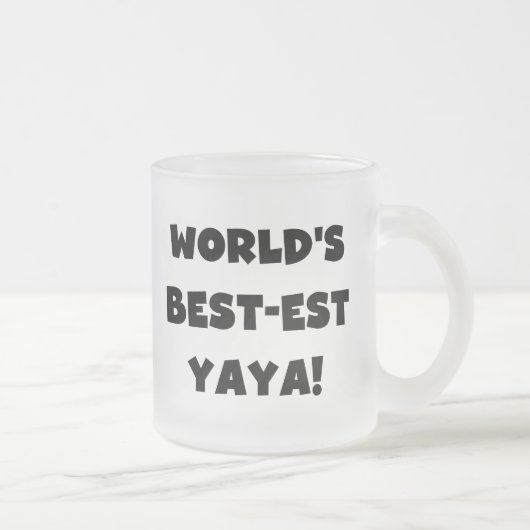 Geschenke des Gut-est Yaya der schwarze Text-Welt Mattglastasse (Rechts)