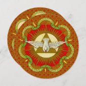 Geschenke des Heiligen Geistes (BK 026) Grußkarte Einladung (Vorne/Hinten)