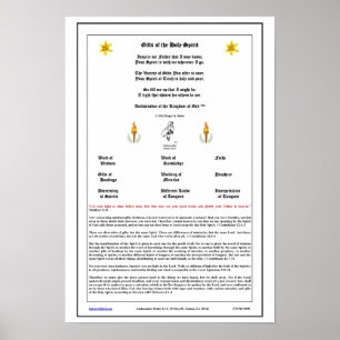Geschenke des Heiliger Geist Poster