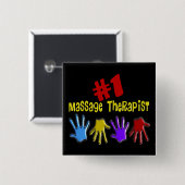 Geschenke des Massage-Therapeut-"#1" Button (Vorne & Hinten)