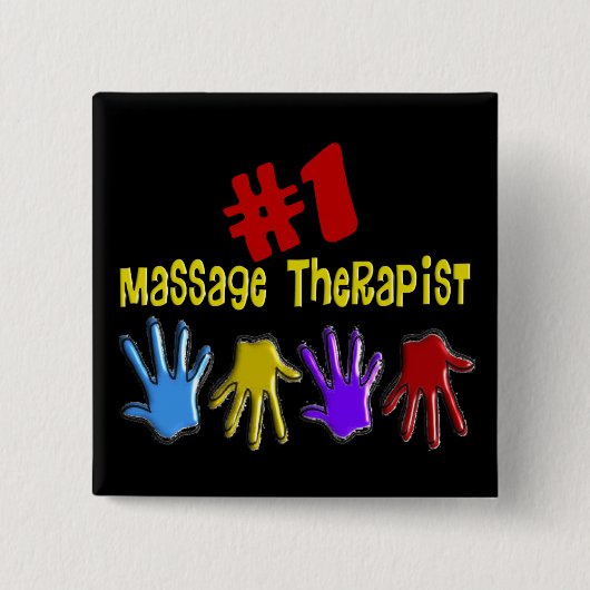 Geschenke des Massage-Therapeut-"#1" Button (Vorderseite)