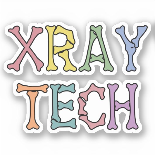 Geschenke des Röntgentechnikers von Xray Tech Aufkleber (Vorderseite)