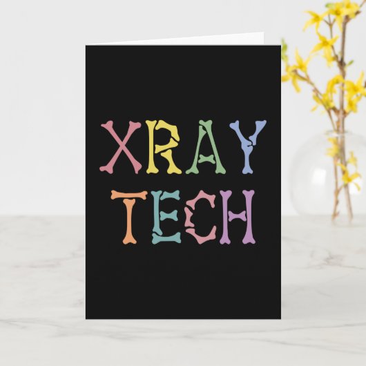 Geschenke des Röntgentechnikers von Xray Tech Karte (Gelbe Blume)