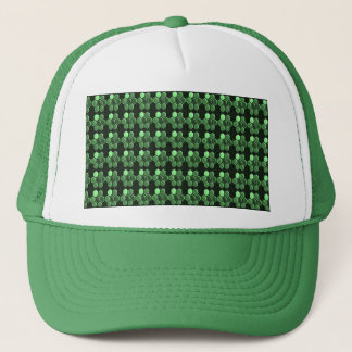 Geschenke des Schein-Hexagon-Smaragdgrün-Musters Truckerkappe
