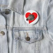 Geschenke des Valentines Tages, Wombat Liebe! Button (Beispiel)