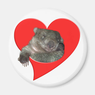 Geschenke des Valentines Tages, Wombat Liebe! Magnet