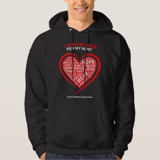 Geschenke, die ich rot für meine Tante Heart Disea Hoodie