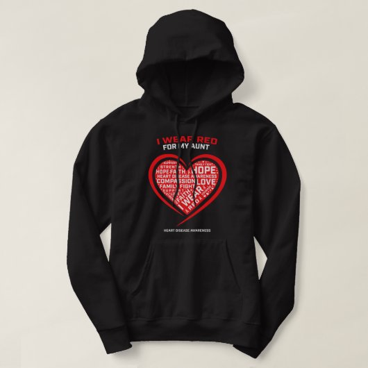 Geschenke, die ich rot für meine Tante Heart Disea Hoodie (Design vorne)