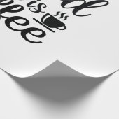 Geschenke, die mein Bluttyp ist Kaffee Geschenkpapier (Ecke)