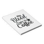 Geschenke, die mein Bluttyp ist Kaffee Notizblock (angewinkelt)