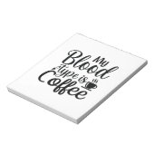 Geschenke, die mein Bluttyp ist Kaffee Notizblock (Rotiert)