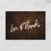 Geschenke Dunkle Steine & warme Edison Lights Begleitkarte (Rückseite)