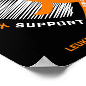 Geschenke Fighter Leukämie Bewusstsein Handschuhe Poster (Ecke)