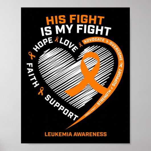 Geschenke Fighter Leukämie Bewusstsein Handschuhe Poster (Vorne)