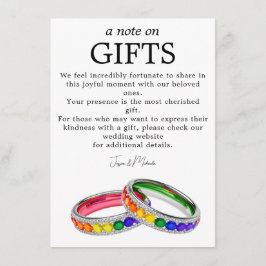 🌈 Geschenke + Foto LGBTQ in Pride vereint Begleitkarte