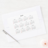 Geschenke für 2016 rechteckiger aufkleber (Umschlag)