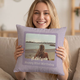 Geschenke für 21 Jahre Foto Kissen