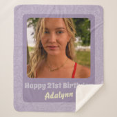 Geschenke für 21 Jahre Foto Sherpadecke (Vorderseite)