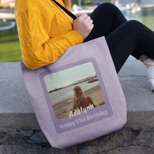 Geschenke für 21 Jahre Foto Tasche