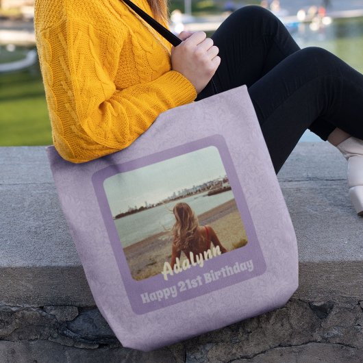 Geschenke für 21 Jahre Foto Tasche