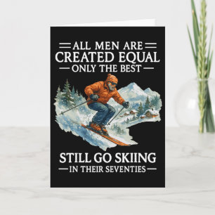 Geschenke für 70. Geburtstag Skifahrer Mann 70 Jah Karte
