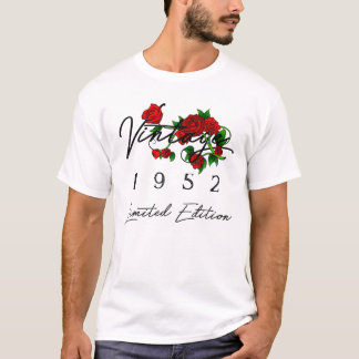 Geschenke für 70-Jährige Vintage 1952 Männer Fraue T-Shirt